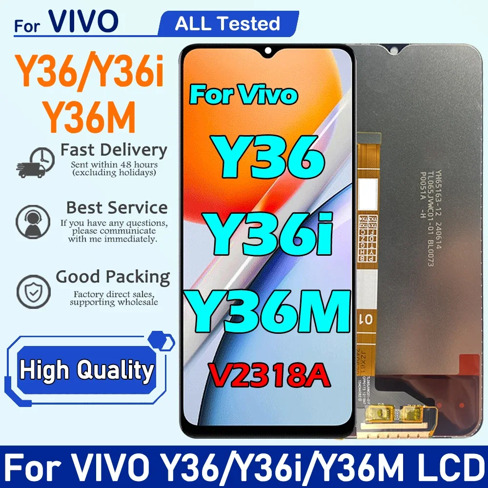 Vivo Y36m Ekran Dokunmatik Orijinal Çıtasız Ürün (Çerçevesiz)