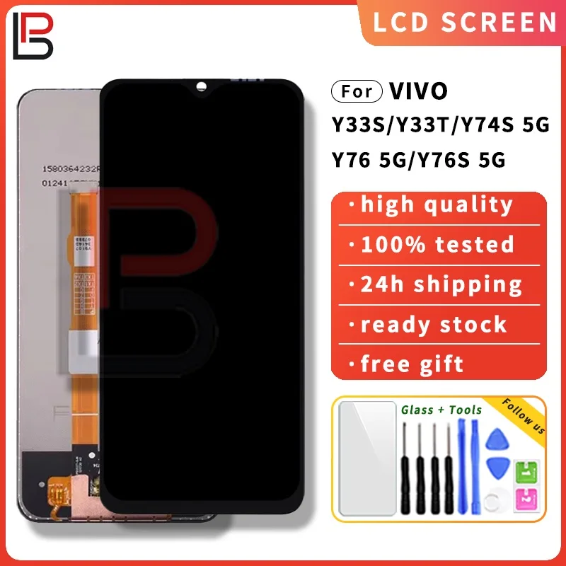 Vivo Y76 5G Ekran Dokunmatik Orijinal Çıtasız Ürün (Çerçevesiz)