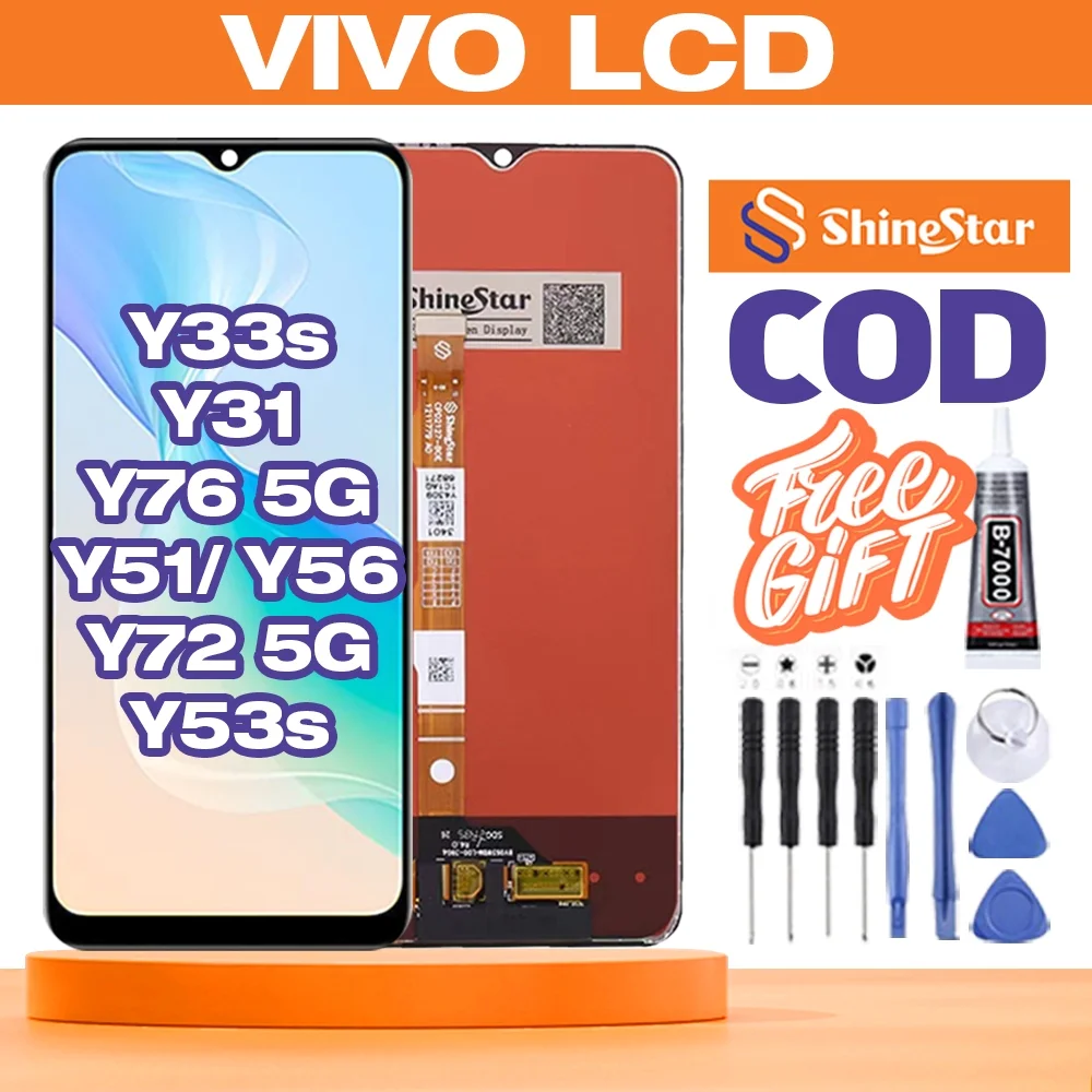 Vivo Y76 5G Ekran Dokunmatik Orijinal Çıtasız Ürün (Çerçevesiz)