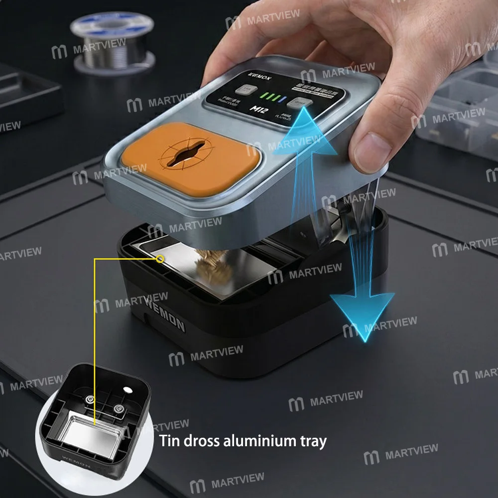 Wemon M12 Akıllı Kızılötesi Sensörlü Elektrikli Lehimleme Ucu Temizleyici