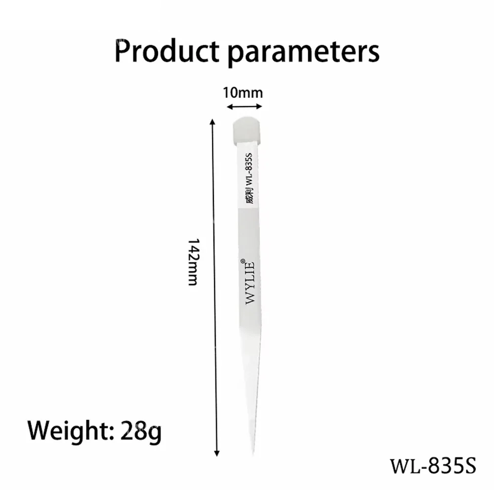 Wylie WL-835S Yalıtımlı Antistatik Seramik Cımbız, PCB Lehimleme Onarımı için