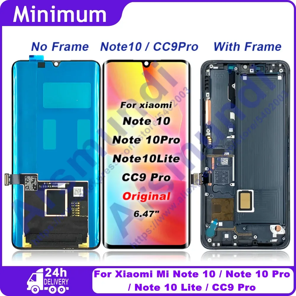 Xiaomi Cc 9 Pro Ekran Dokunmatik SOFT OLED Kalite Ekran Çıtasız (Çerçevesiz)