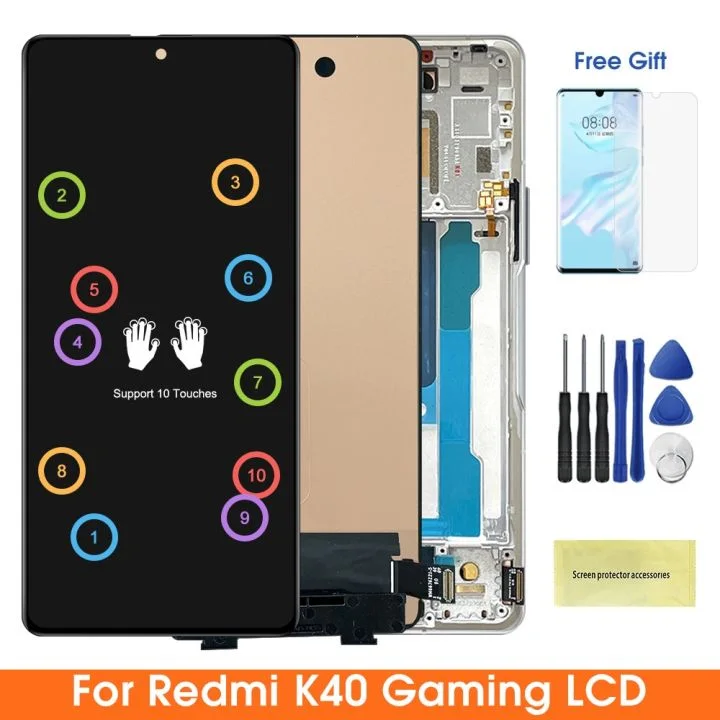 Xiaomi K40 Gaming Çıtalı Ekran Dokunmatik Silver SOFT OLED Kalite Ekran
