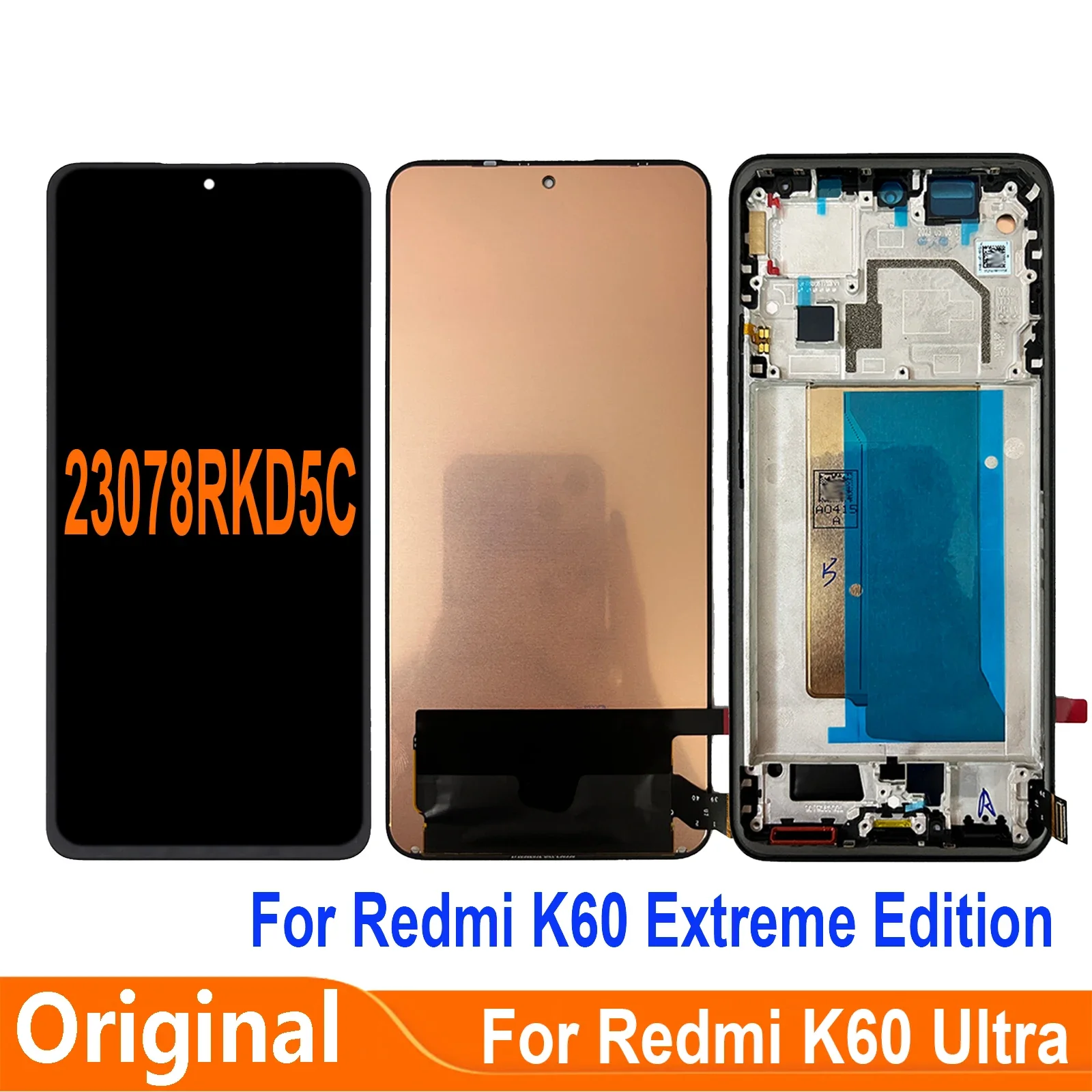 Xiaomi K60 Ekran Dokunmatik SOFT OLED Kalite Ekran Çıtasız (Çerçevesiz)