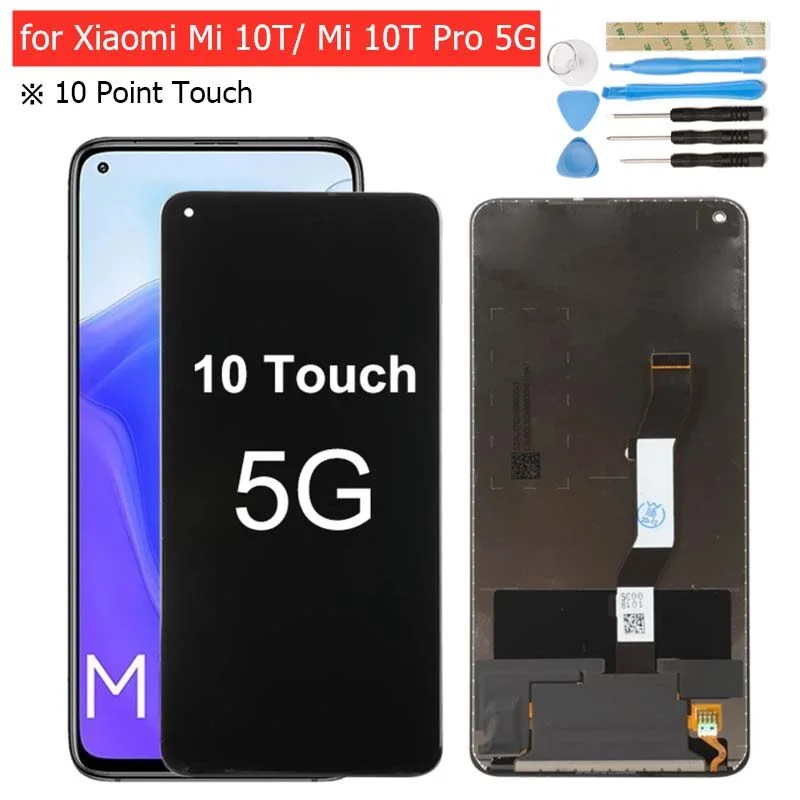 Xiaomi Mi 10T Ekran Dokunmatik Orijinal Çıtasız Ürün (Çerçevesiz)