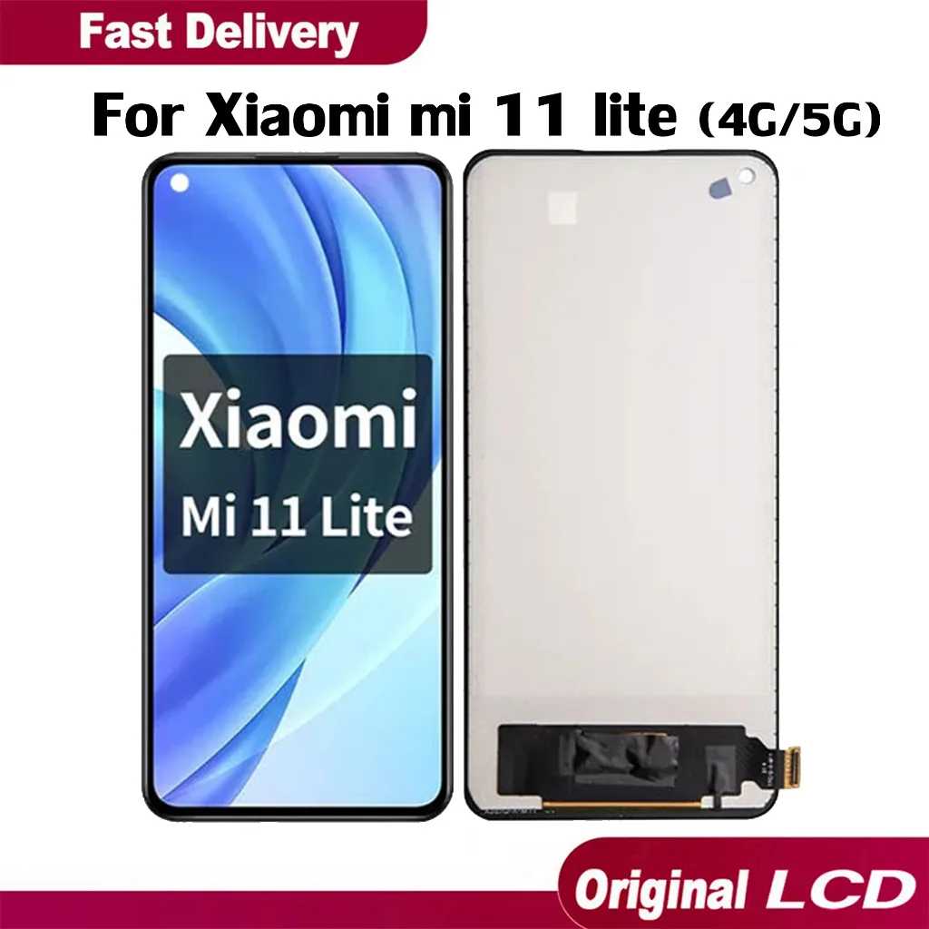 Xiaomi Mi 11 Lite 4G Ekran Dokunmatik Orijinal Çıtasız Ürün (Çerçevesiz)