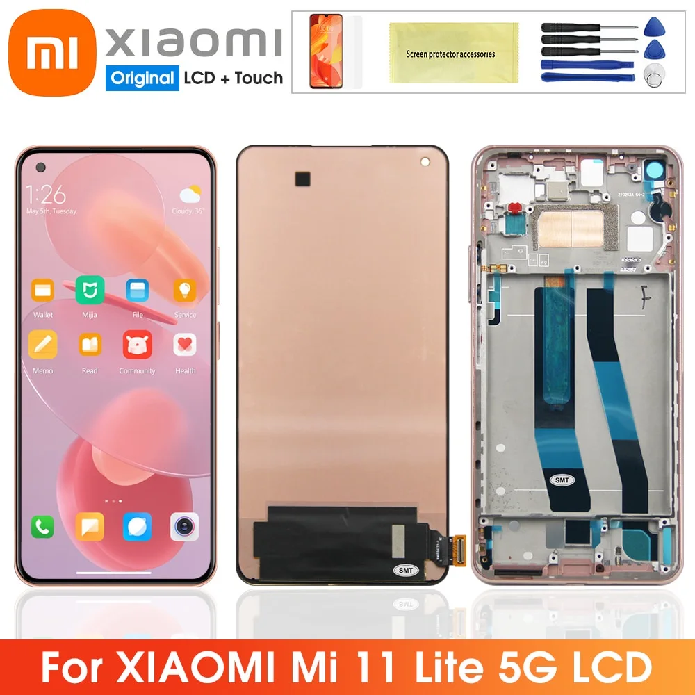 Xiaomi Mi 11 Lite 5G Ekran Dokunmatik A Plus Kalite Ürün Çıtasız (Çerçevesiz)