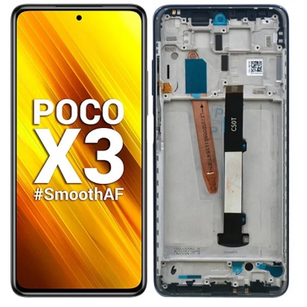 Xiaomi Poco X3 Ekran Dokunmatik Orijinal Çıtasız Ürün (Çerçevesiz)
