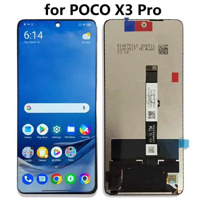 Xiaomi Poco X3 Pro Ekran Dokunmatik Orijinal Çıtasız Ürün (Çerçevesiz)