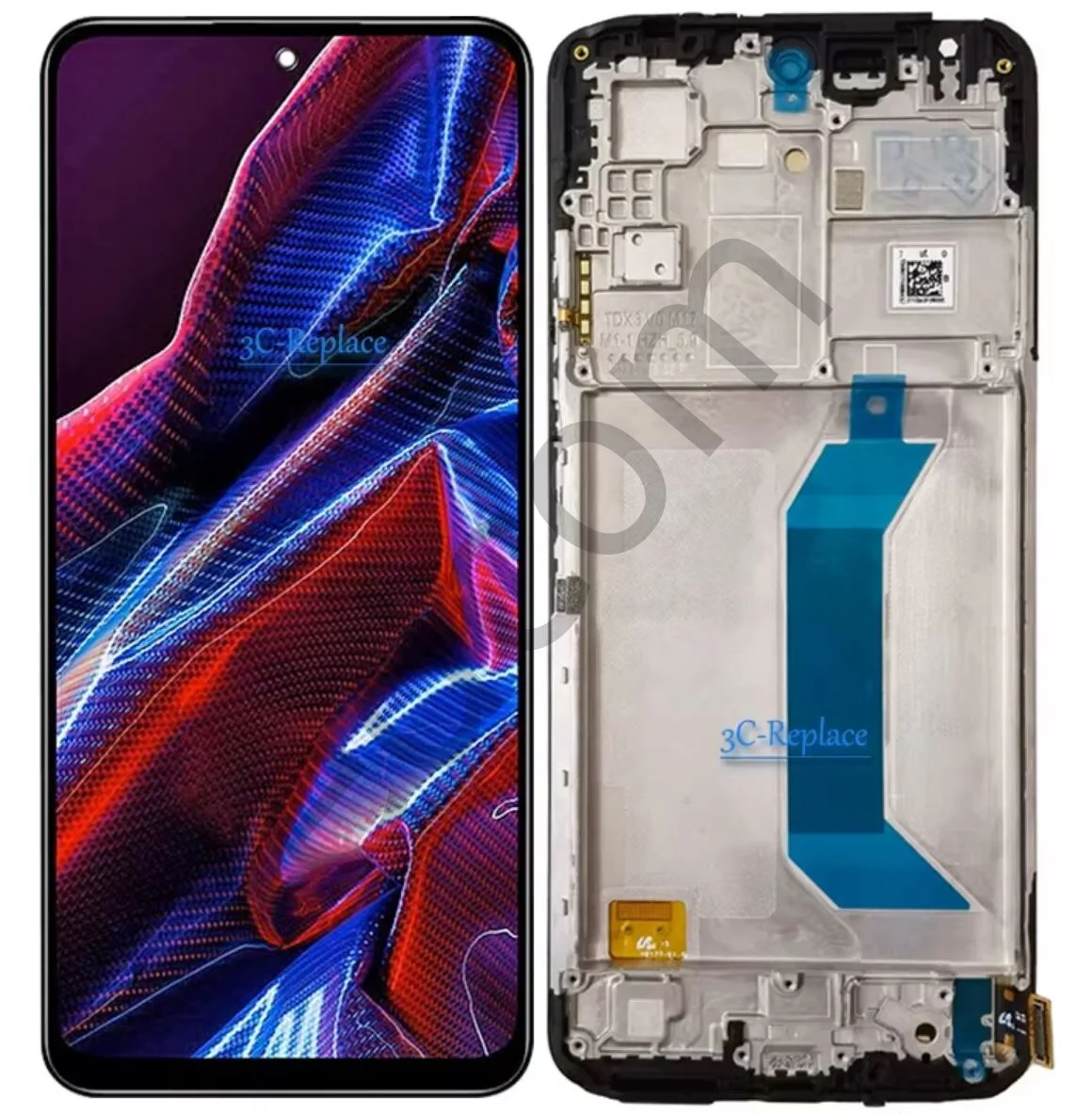 Xiaomi Poco X5 Çıtalı Ekran Dokunmatik Siyah OLED