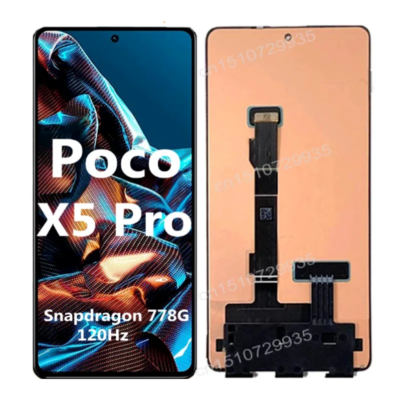 Xiaomi Poco X5 Pro 5G Ekran Dokunmatik SOFT OLED Kalite Ekran Çıtasız (Çerçevesiz)