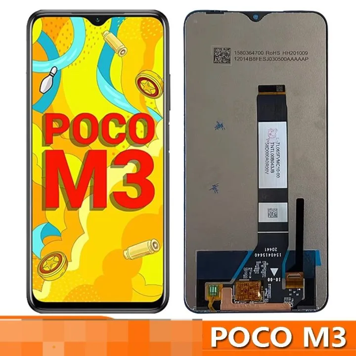Xiaomi Pococo M3 Ekran Dokunmatik Orijinal Çıtasız Ürün (Çerçevesiz)