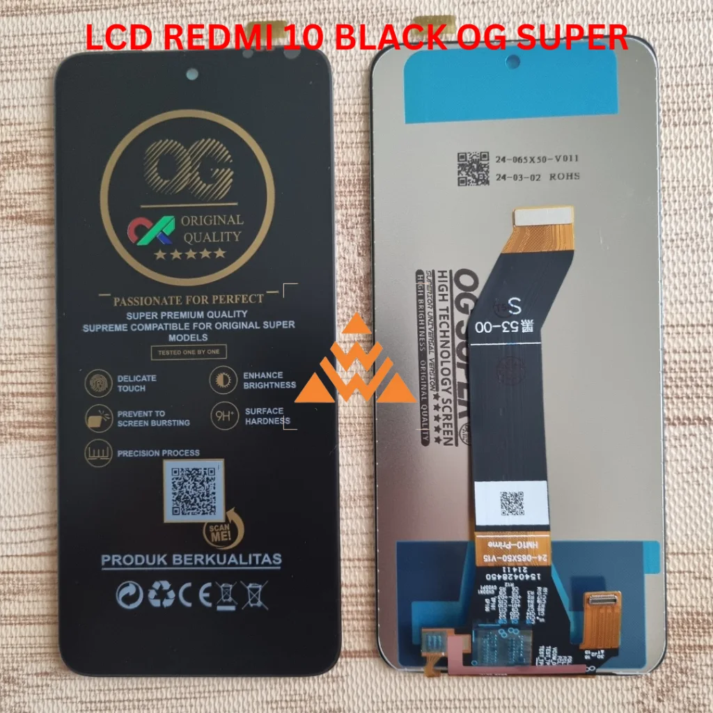 Xiaomi Redmi 10 4G Çıtalı Ekran Dokunmatik Siyah Orijinal