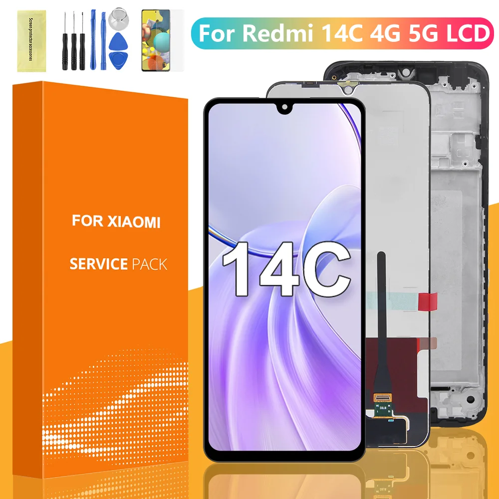 Xiaomi Redmi 14C Ekran Dokunmatik Orijinal Çıtasız Ürün (Çerçevesiz)