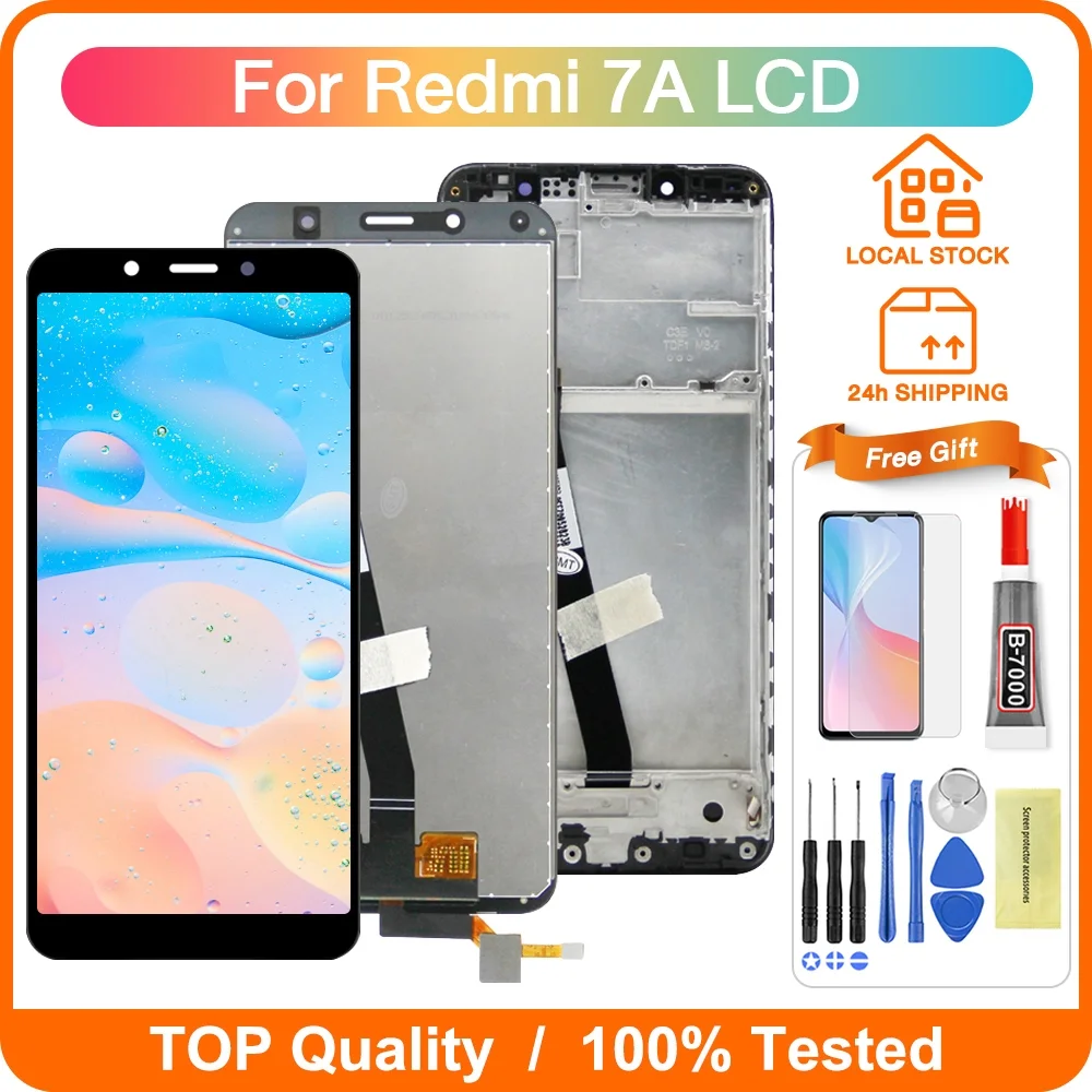 Xiaomi Redmi 7A Ekran Dokunmatik Orijinal Çıtasız Ürün (Çerçevesiz)