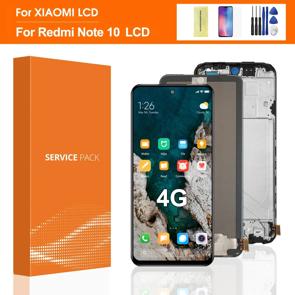 Xiaomi Redmi Note 10 4G Ekran Dokunmatik A Plus Kalite Ürün Çıtasız (Çerçevesiz)