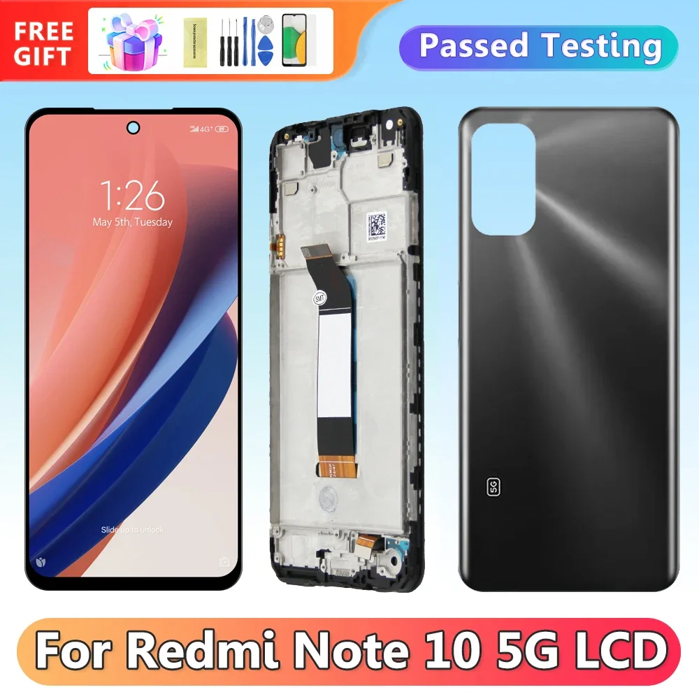 Xiaomi Redmi Note 10 5G Ekran Dokunmatik Orijinal Çıtasız Ürün (Çerçevesiz)