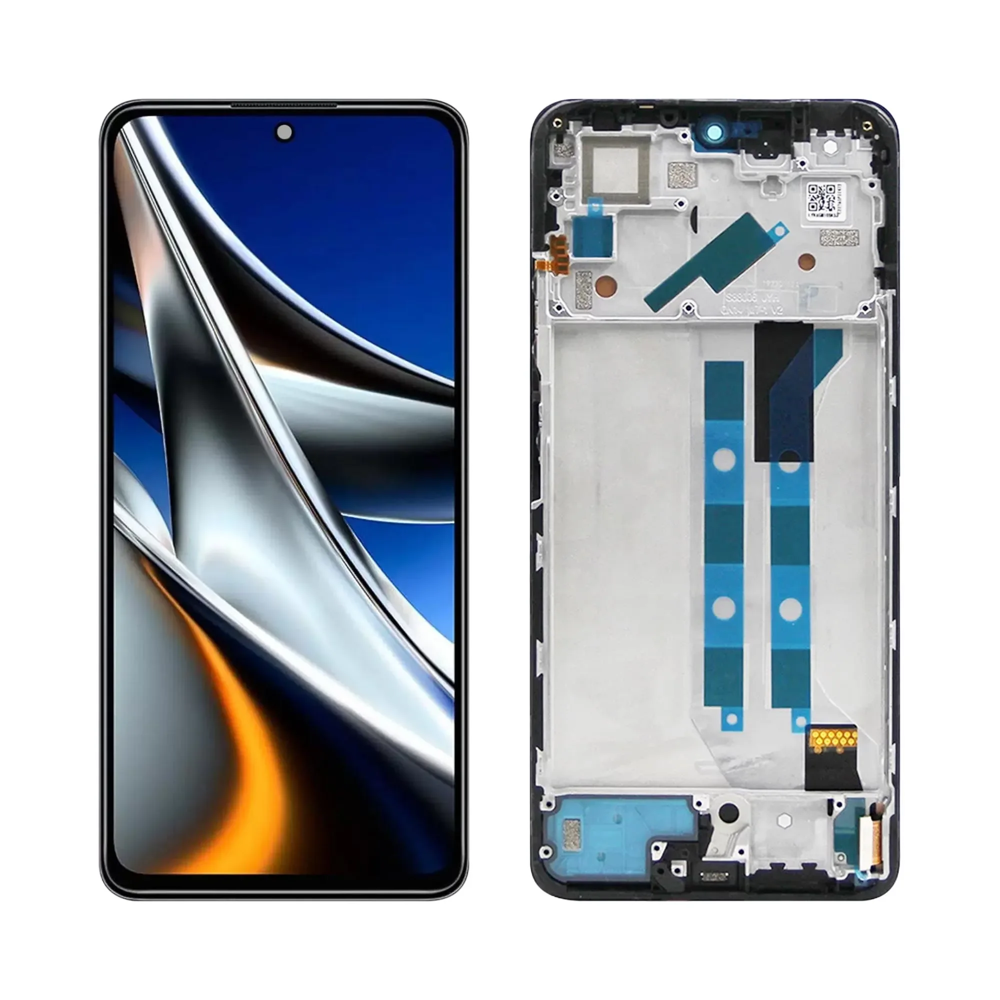 Xiaomi Redmi Note 11 Pro/Poco X4 Pro/Note 1 Çıtalı Ekran Dokunmatik Siyah OLED