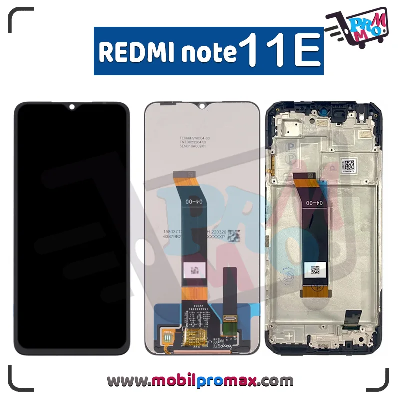 Xiaomi Redmi Note 11E Çıtalı Ekran Dokunmatik Siyah Orijinal