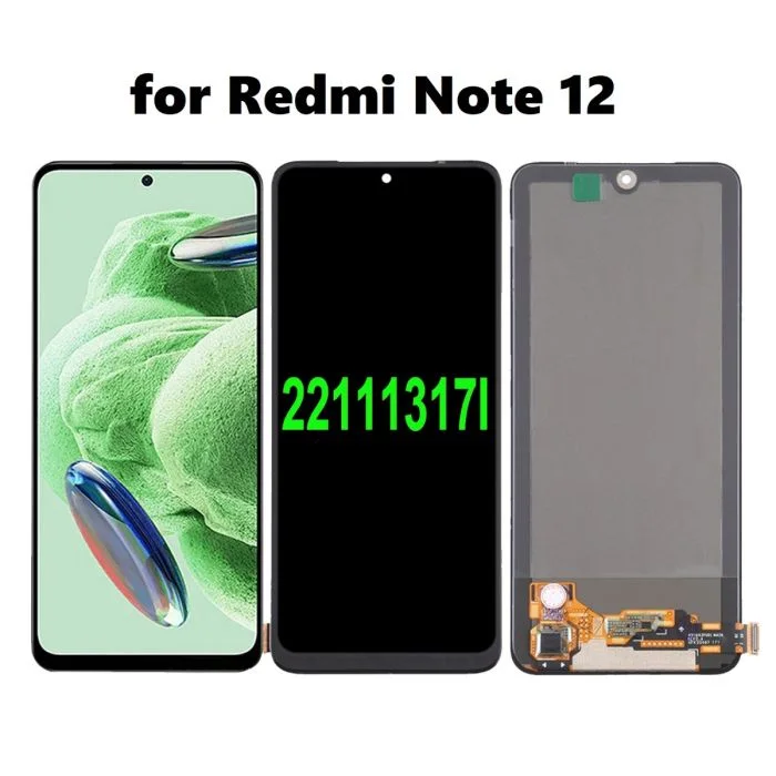 Xiaomi Redmi Note 12 4G Ekran Dokunmatik OLED 662MM Çıtasız (Çerçevesiz)