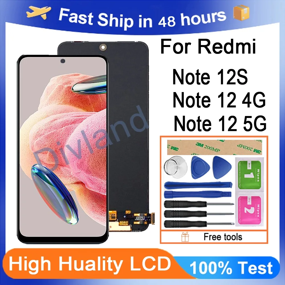 Xiaomi Redmi Note 12S Ekran Dokunmatik OLED Çıtasız (Çerçevesiz)