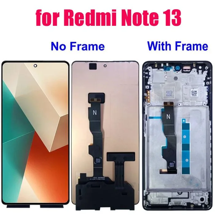 Xiaomi Redmi Note 13 4G Eu Ekran Dokunmatik A Plus Kalite Ürün Çıtasız (Çerçevesiz)
