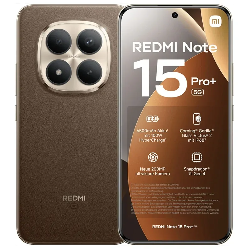 Xiaomi Redmi Note 15 Pro Plus 5G Kahve Çıtalı Ekran Dokunmatik SOFT OLED Kalite Ekran