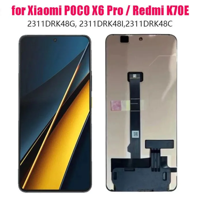 Xiaomi Redmi Poco X6 Pro Ekran Dokunmatik SOFT OLED Kalite Ekran Çıtasız (Çerçevesiz)