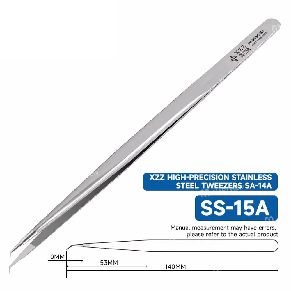 XZZ SS-15A Elle Parlatılmış Paslanmaz Çelik Ultra Sert 0.01mm Ekstra İnce Cımbız