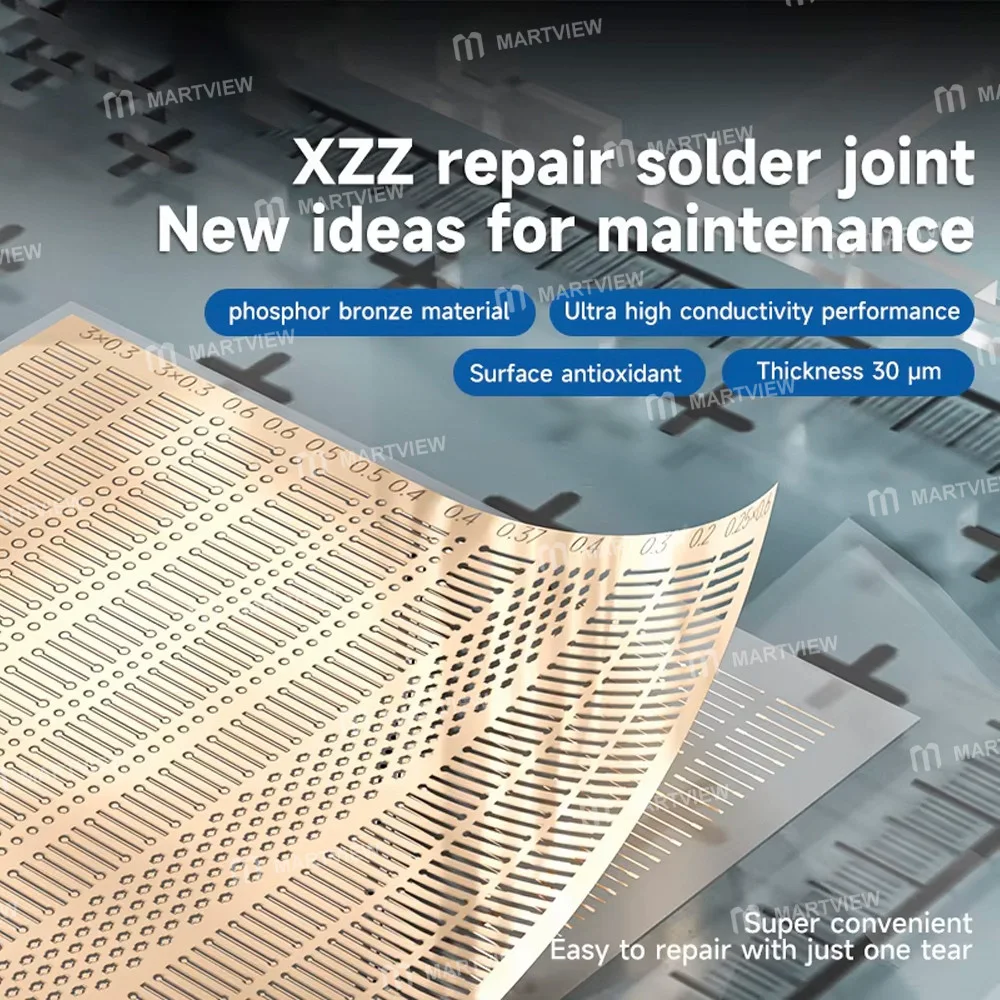 XZZ Yüksek İletkenlikli Lehim Bağlantı Yaması, Cep Telefonu Anakartı IC Çip Onarımı için