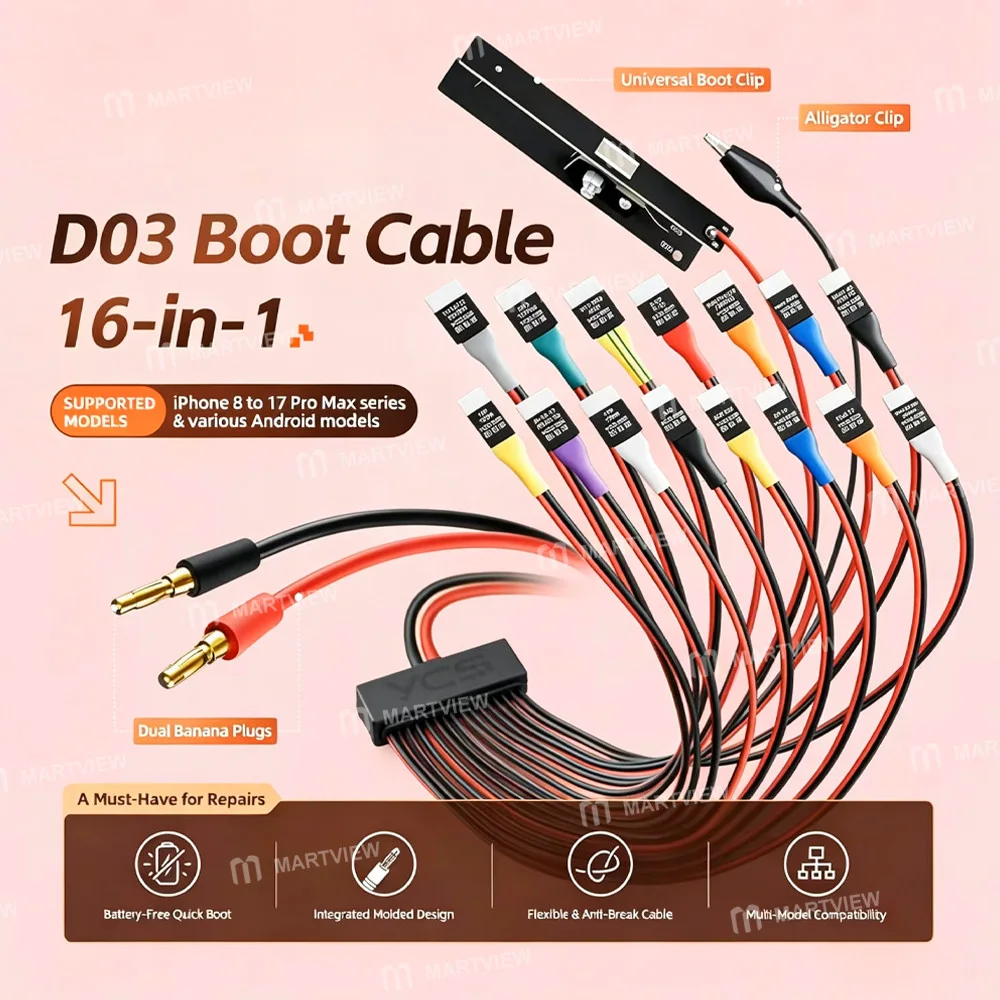 YCS-D03 Power Kablo iPhone 6 to 17Pro Max / Android