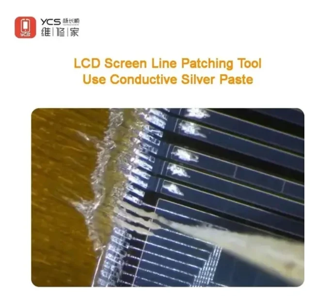 Ycs D11 LCD Ekran Çizgi Yama Gümüş Macunu Için Iletken Gümüş Macunu