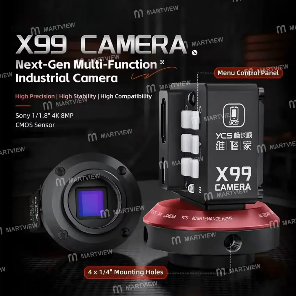 YCS X99 Sony CMOS Sensörlü 8MP 4K Ultra HD Kamera, Trinoküler Stereo Mikroskoplar için