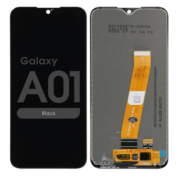Samsung A01 2020 A015 F Serisi hk Servis Çıtalı Ekran Dokunmatik Siyah