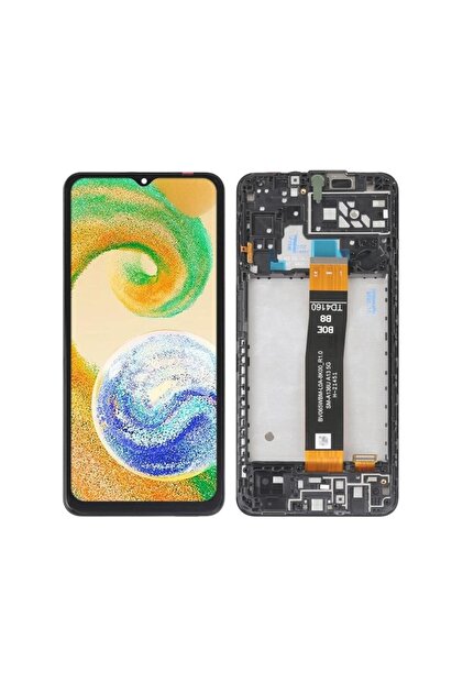 Samsung A04S A047 Çıtalı Hk Servis Ekran Dokunmatik Siyah