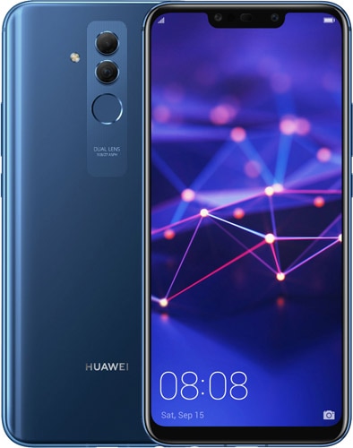 Huawei Mate 20 Lite Alfa Çıtalı Ekran Dokunmatik Mavi