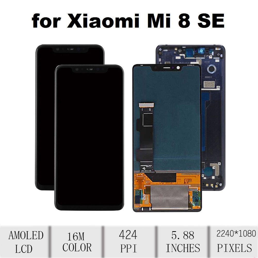 Xioami Mi 8Se Ekran Dokunmatik Siyah